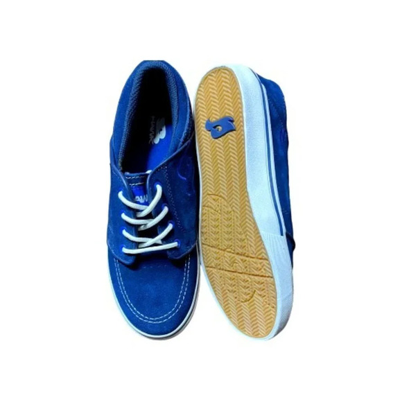 Hawk Sneakers Boys 6 Blue Leather - Picture 5 of 5